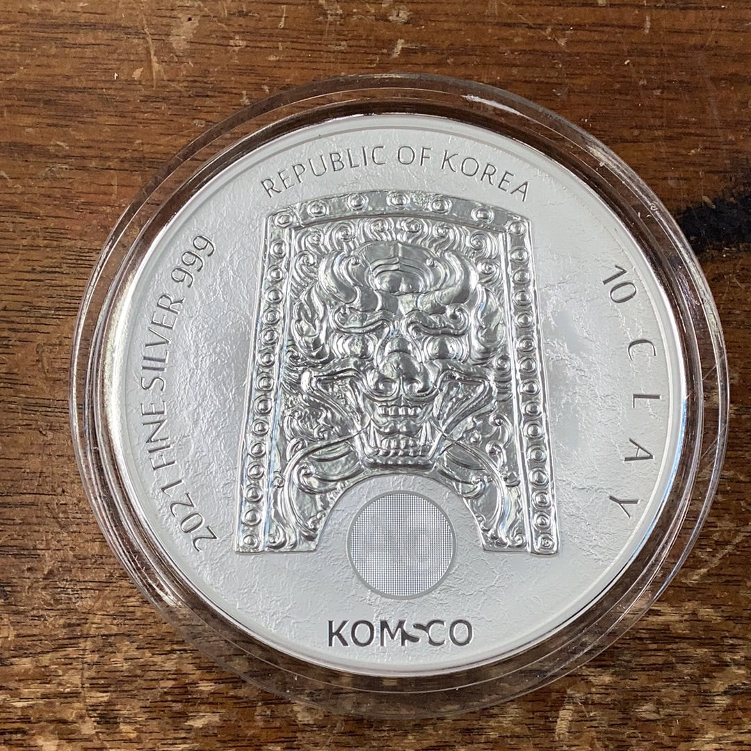 2021 South Korea 10oz ZI:SIN Taurus Silver Medal Coin THE TWELVE GUARDIAN Komsco - Pawn Man Store