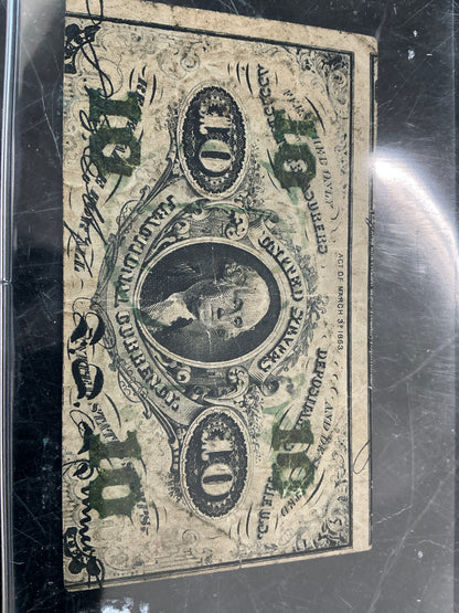 10 Cent Fractional Currency