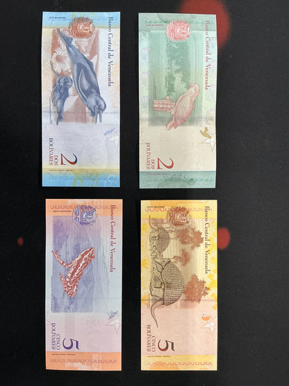 Venezuela Currency Lot of 4