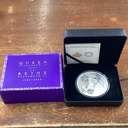 2023 Canada Silver $50 Queen Elizabeth II's Coronation 5oz Proof Round