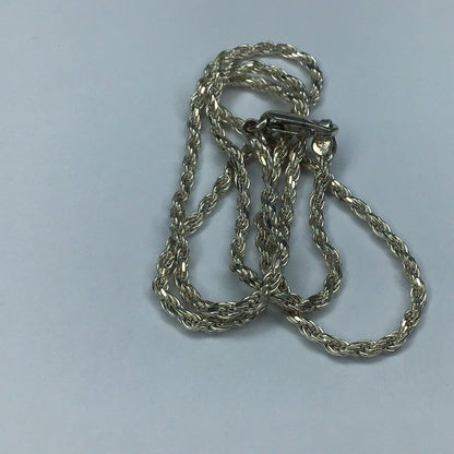 Fine Sterling Silver 925 Italian 2mm Diamond Cut Rope Chain Necklace 18”