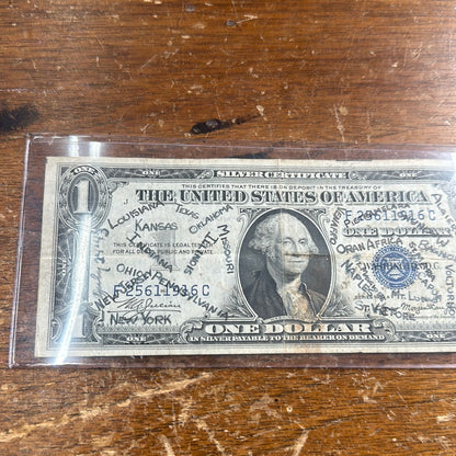 1935-A Soldier Travels $1 Silver Certificate (WW2)