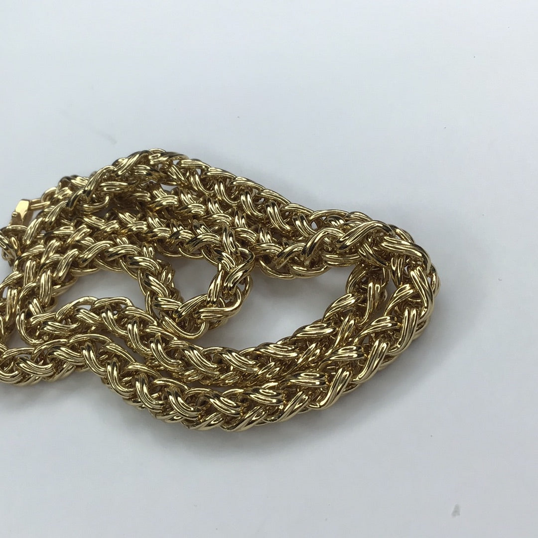 19” Yellow Gold Tone 6mm Wheat Chain, Necklace - Pawn Man Store