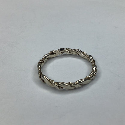 Sterling Silver Twisted Band Style Ring sz. 8.5