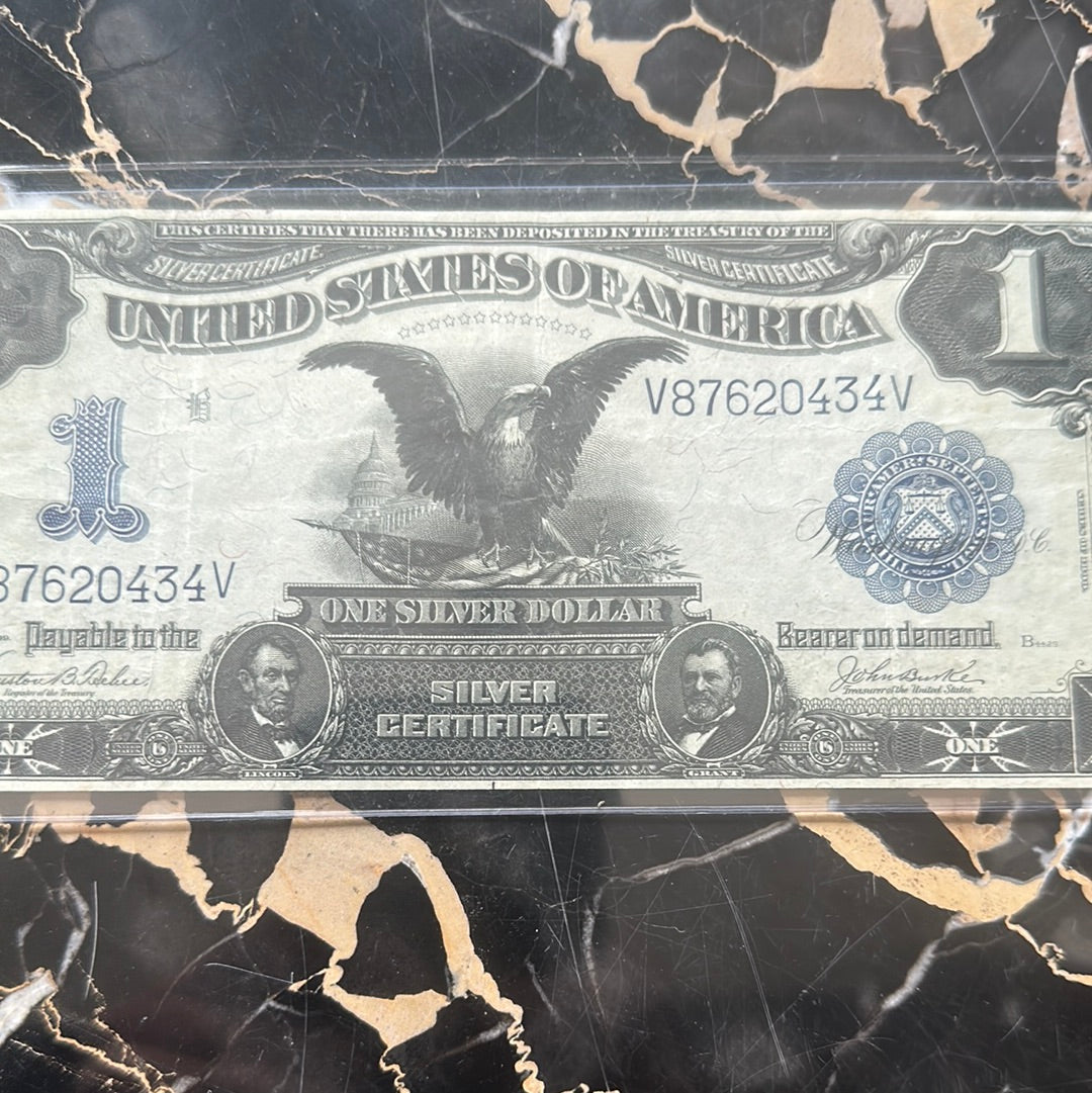 1899 Black Eagle $1 Silver Certificate (VF/XF)