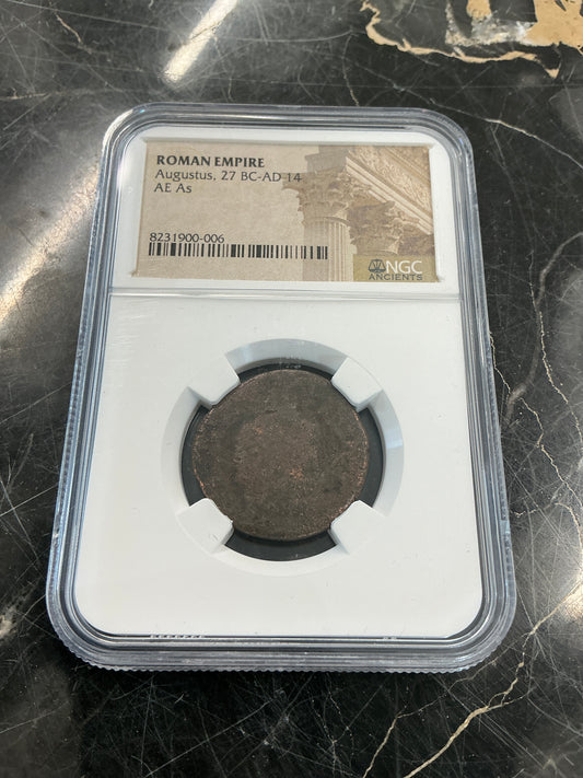 Ancient Coin Roman Empire Augustus, 27 BC-AD 14