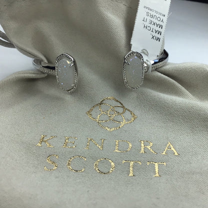 Designer Kendra Scott Elton Silver Cuff Bracelet