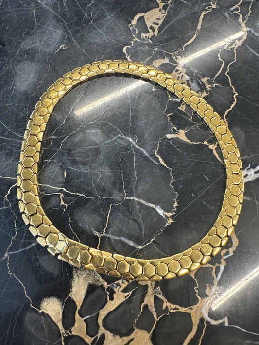 Vintage Trifari Golden Women’s Necklace - Stamped TRIFARI DESPAT 143349