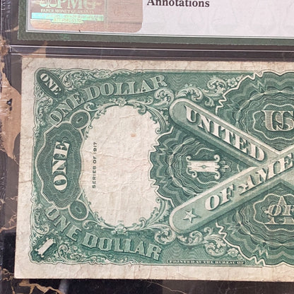 PMG 25 Very Fine $1 1917 Red Seal