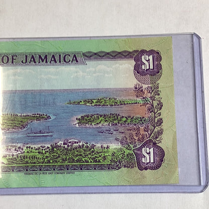 1986 Bank of Jamaica $1 dollar note