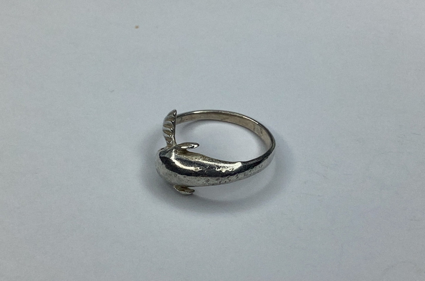 Sterling Silver Dolphin Ring sz. 6.5