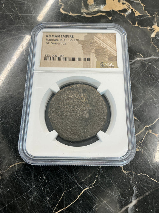 Ancient Coin Roman Empire Hadrian, AD 117-138