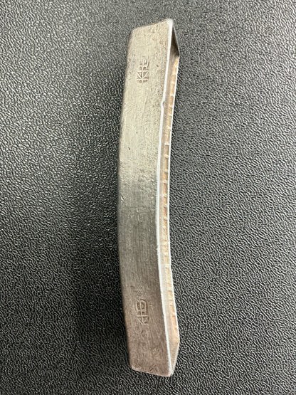 Antique 1800s Annam/Vietnam 10 Lang/Tael Silver Banana Bar 370.4g