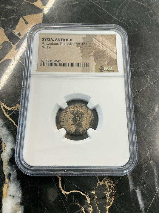 Ancient Coin Syria, Antioch, Antoninus Pius, AD 138-161
