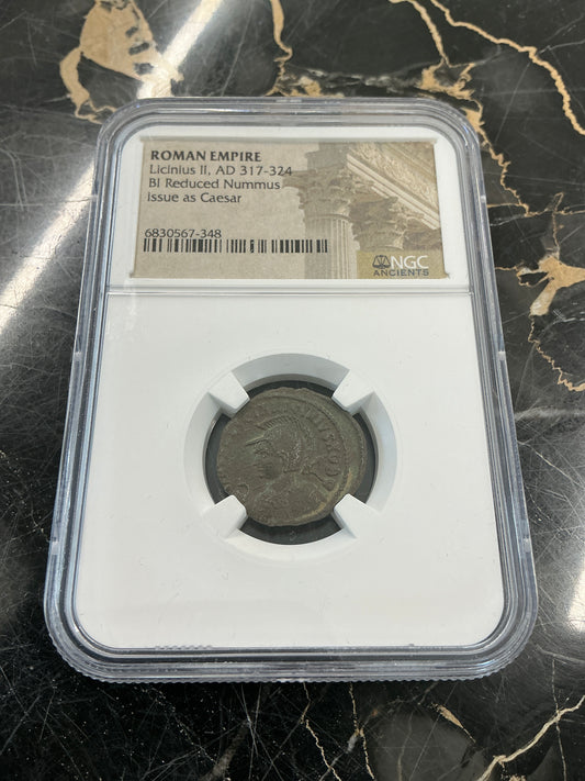 Ancient Coin Roman Empire Licinius II, AD 317-324