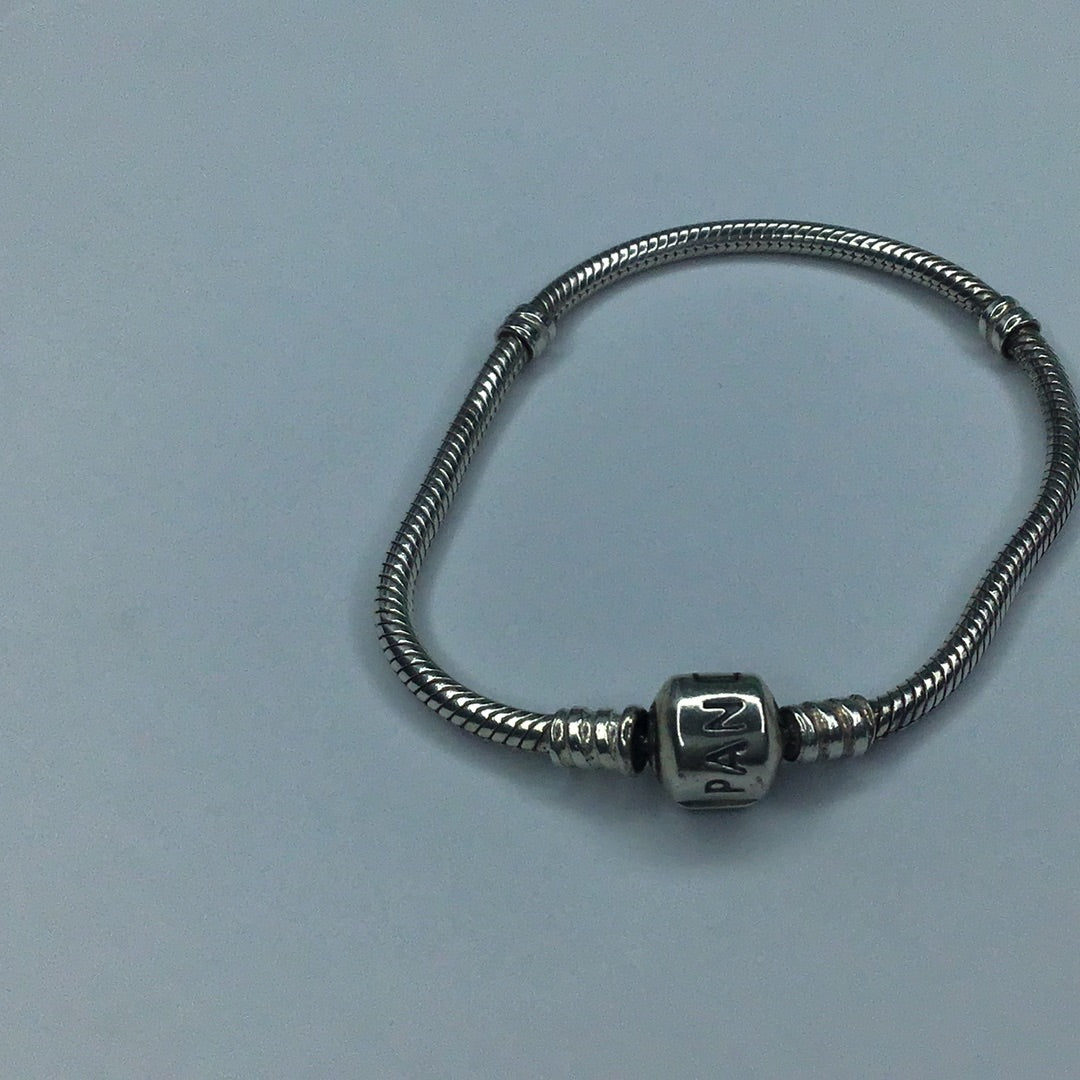 Authentic Pandora Ale Snake Chain Charm Bracelet 7”