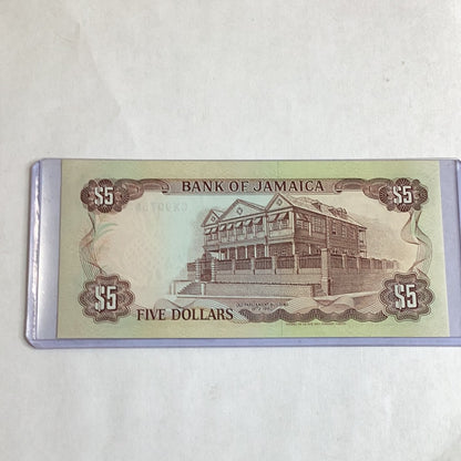 1992 Bank of Jamaica $5 note uncirculated