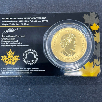 .99999 Gold 1 ounce RCM Call of the wild