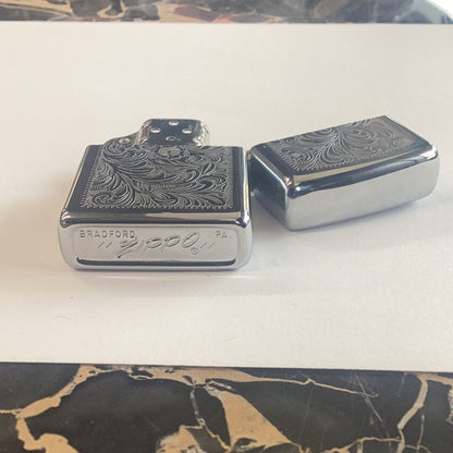 BEAUTIFUL Zippo Lighter With Floral Design