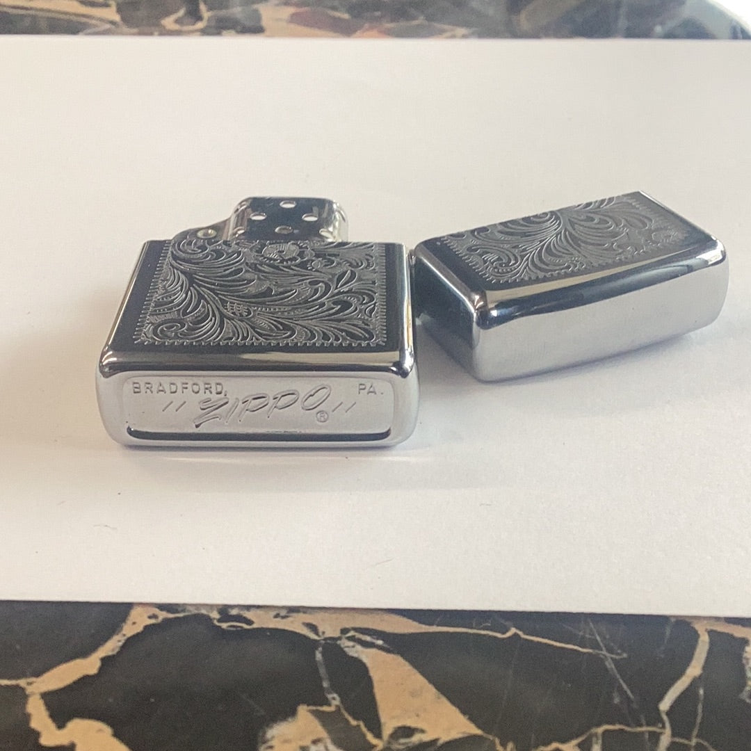 BEAUTIFUL Zippo Lighter With Floral Design - Pawn Man Store