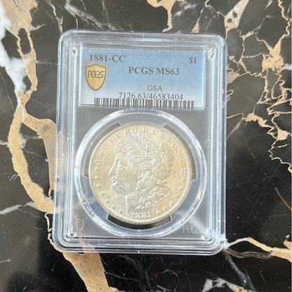 1881-CC MS63 GSA hoard PCGS Morgan Silver Dollar