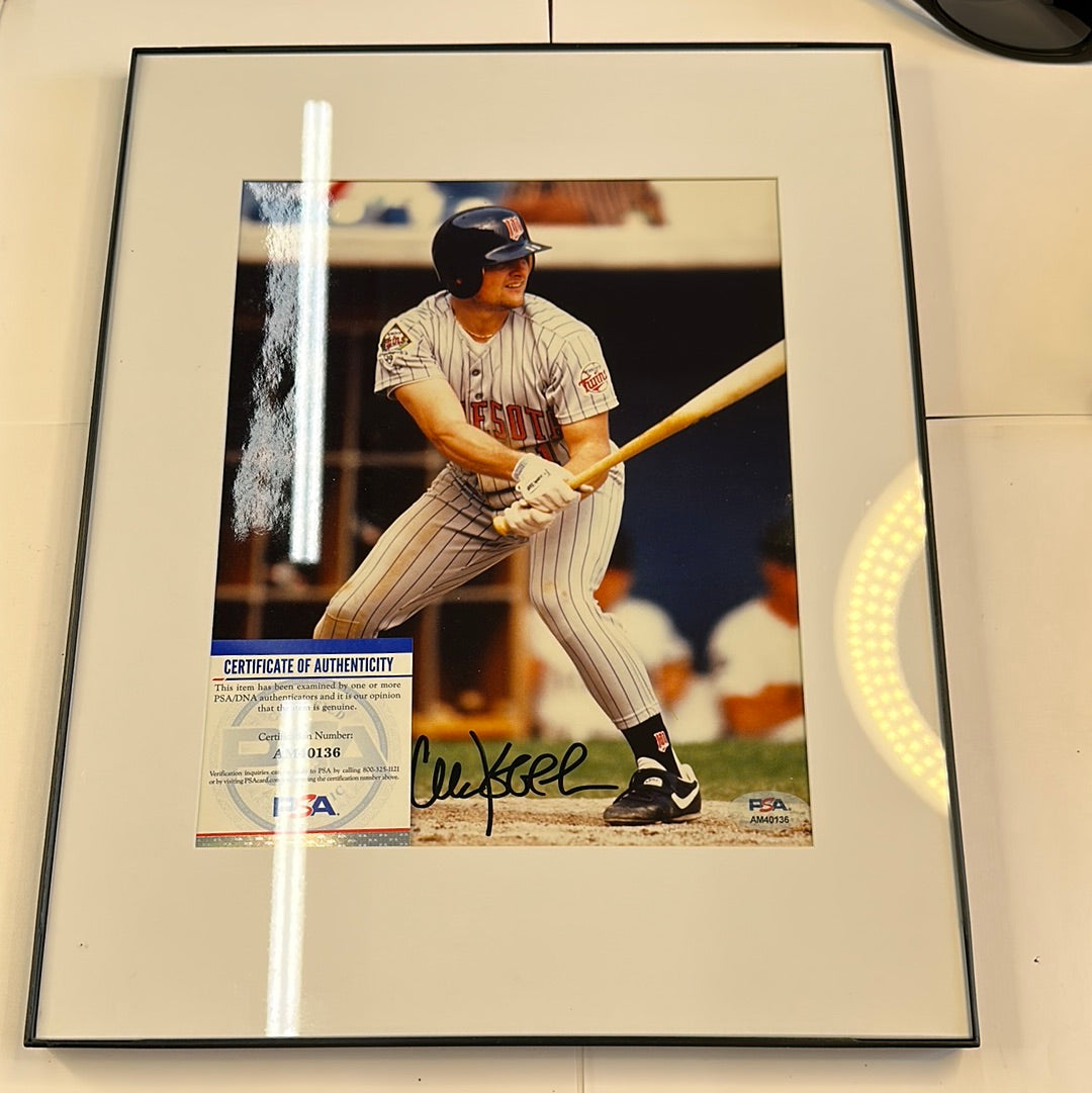 CHUCK KNOBLAUCH Signed 15 x 11 Signed Photo PSA  Authentic