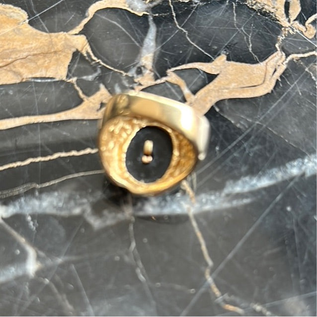 Men’s Size 7.5 14kt Masonic Gold Ring - 8.4 Grams